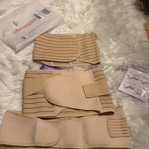 Postnatal Shapewear 3 in 1 postpartum support girdle beige one size